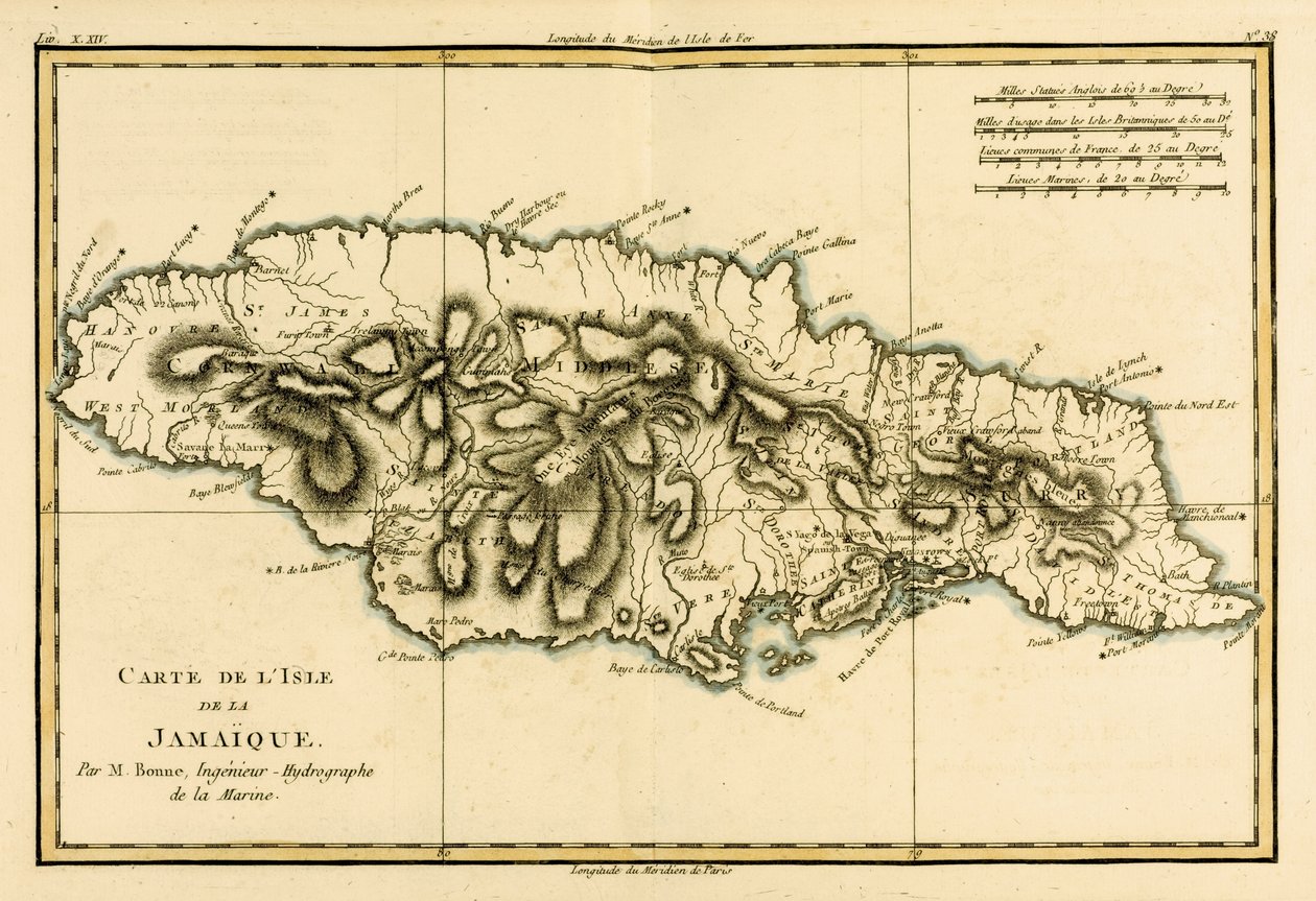 Het eiland Jamaica, uit 