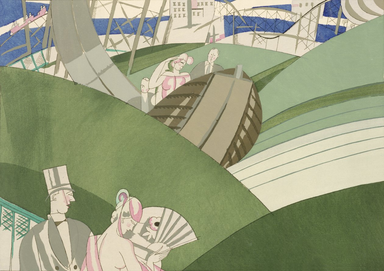 De watershut op de kermis, c.1920 door Charles Martin