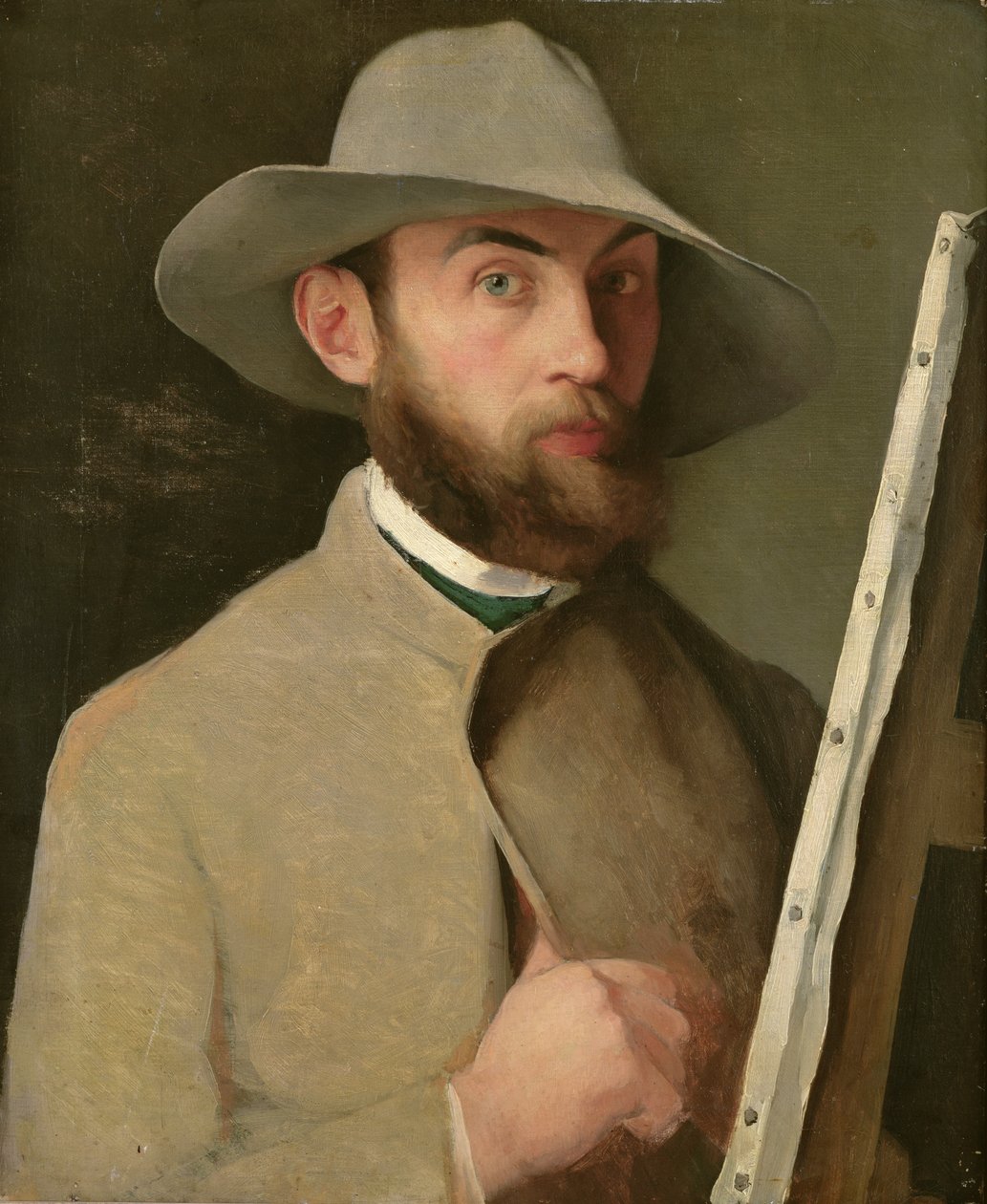 Zelfportret, ca. 1890 door Charles Maurin
