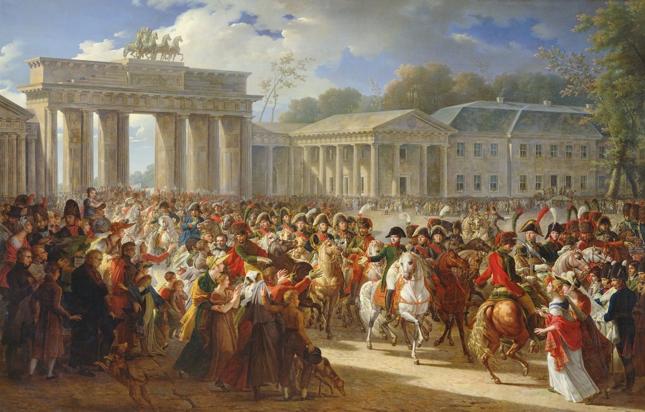 Intocht van Napoleon I (1769-1821) in Berlijn, 27 oktober 1806, 1810 door Charles Meynier