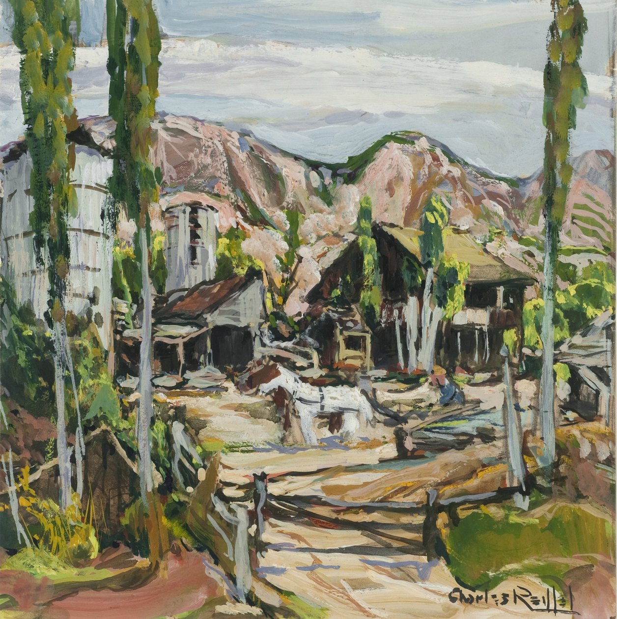 Oude Ranch Mission Valley, ca. 1930 door Charles P. Reiffel