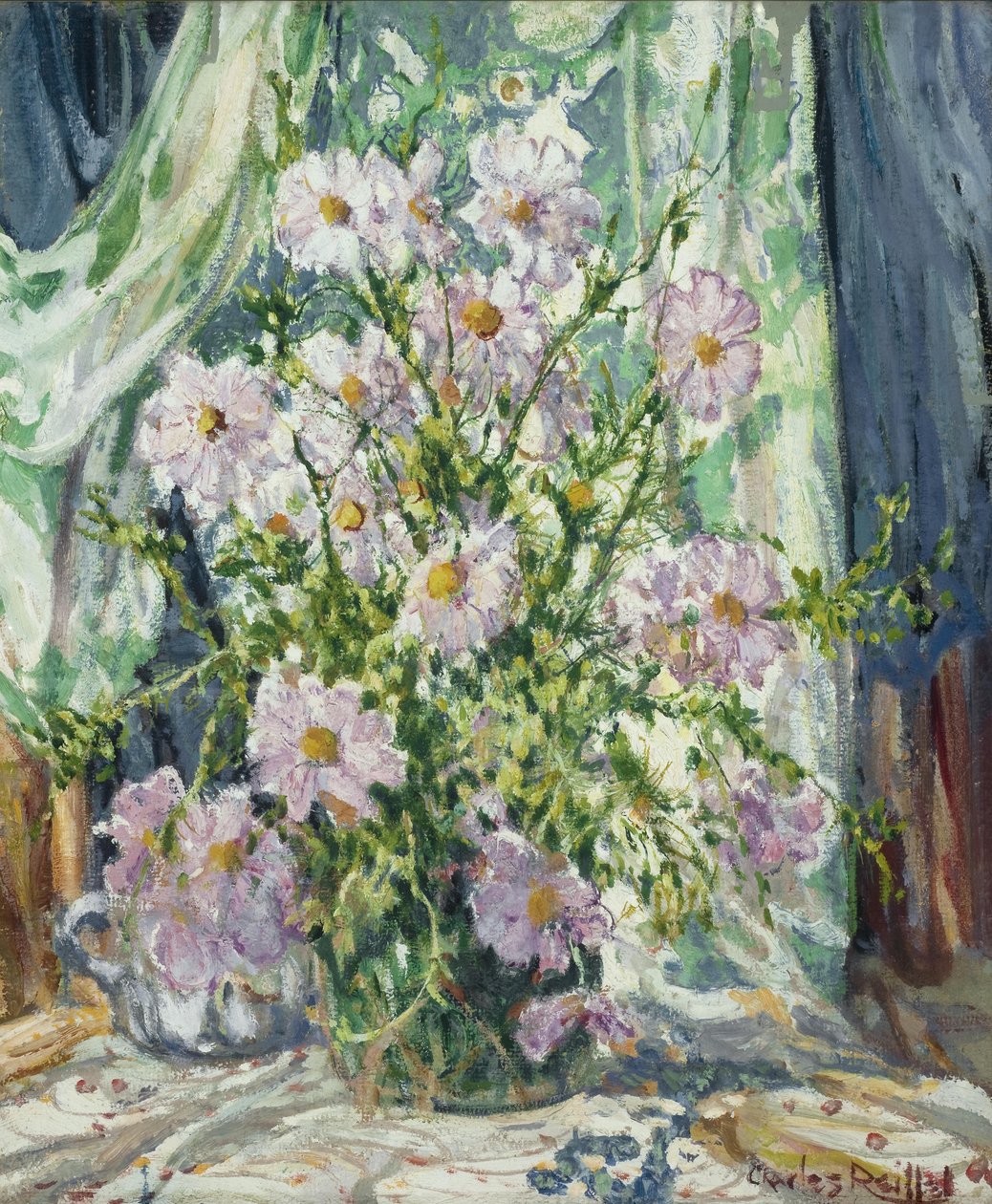 Stilleven met Cosmos, ca. 1931 door Charles P. Reiffel