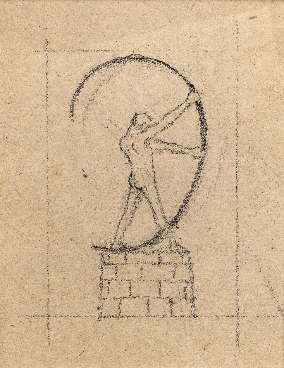 Man die een boog spant, c.1897 door Charles Robert Ashbee