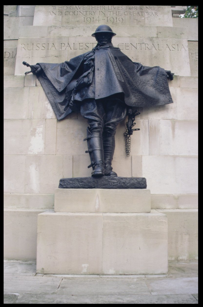 Beeld van het Royal Artillery Memorial 1914-18, 1925 (Portlandsteen en brons) door Charles Sergeant Jagger