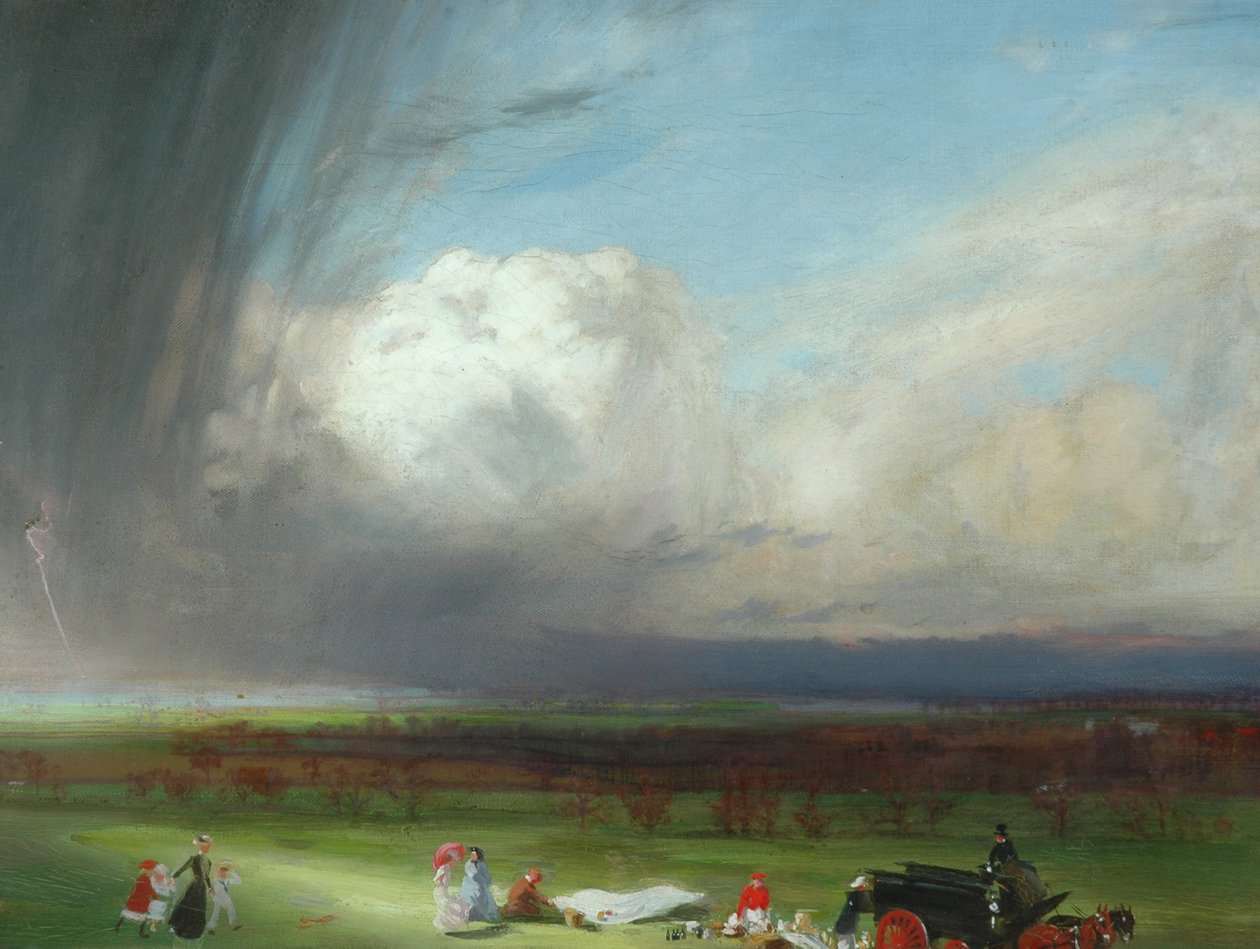 Een onderbroken picknick, 1901 door Charles Sims