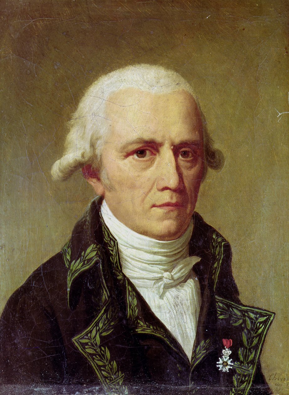 Portret van Jean-Baptiste de Monet (1744-1829) Chevalier de Lamarck, 1802-03 door Charles Thevenin