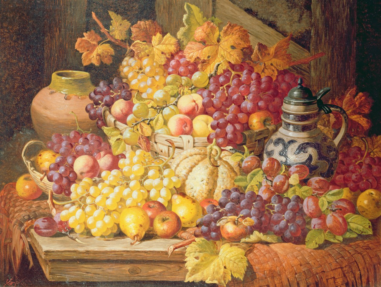 Stilleven met fruit door Charles Thomas Bale