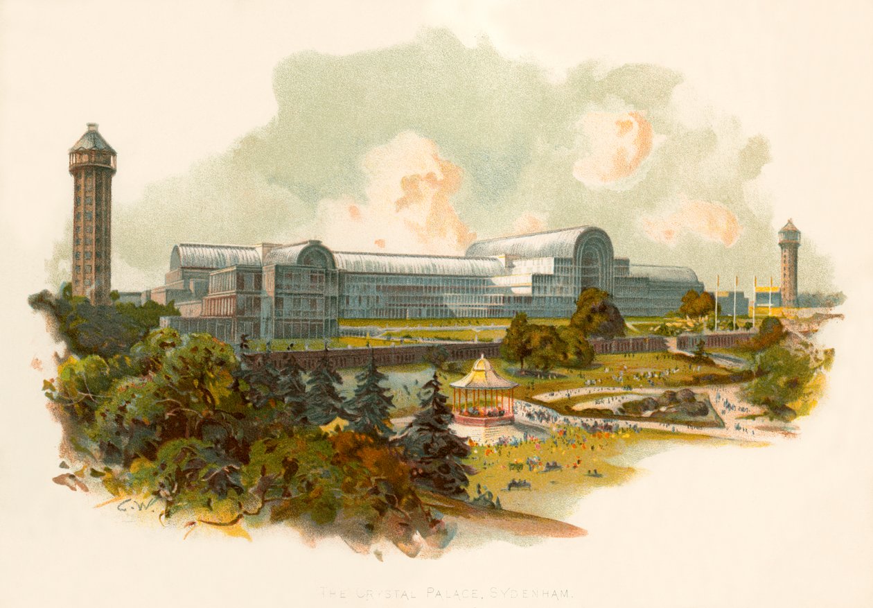 Het Crystal Palace, Sydenham door Charles Wilkinson