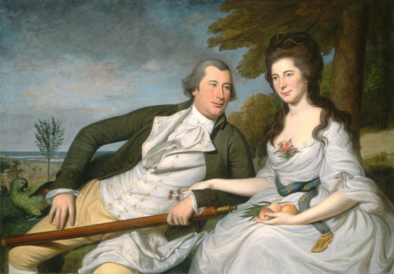 Benjamin en Eleanor Ridgely Laming, 1788 door Charles Willson Peale