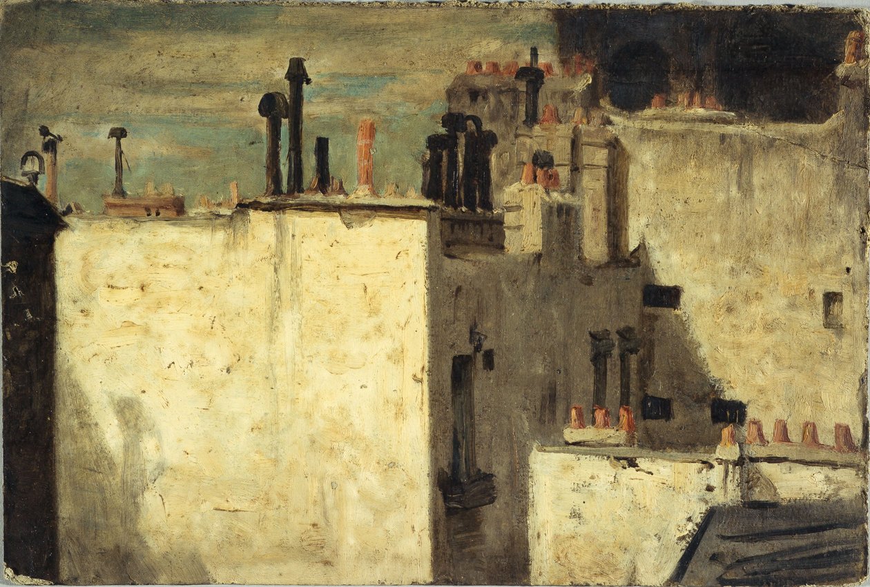 Daken van Parijs, ca. 1870 door Charles Emile Cuisin