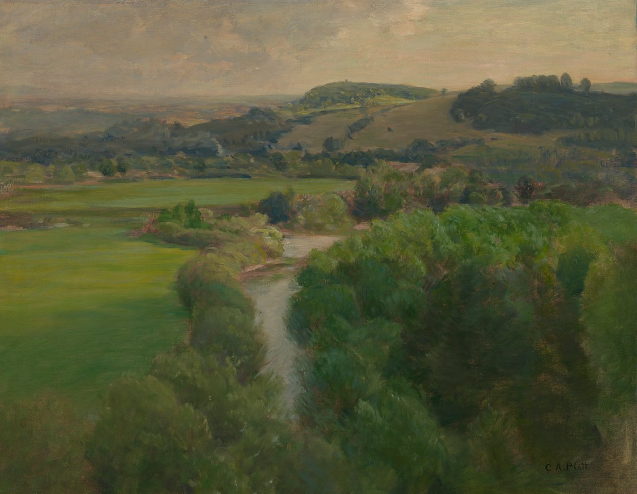 Cornish Landschap door Charles A. Platt