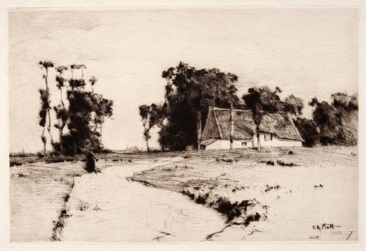 Bretagne Bomen door Charles Adams Platt