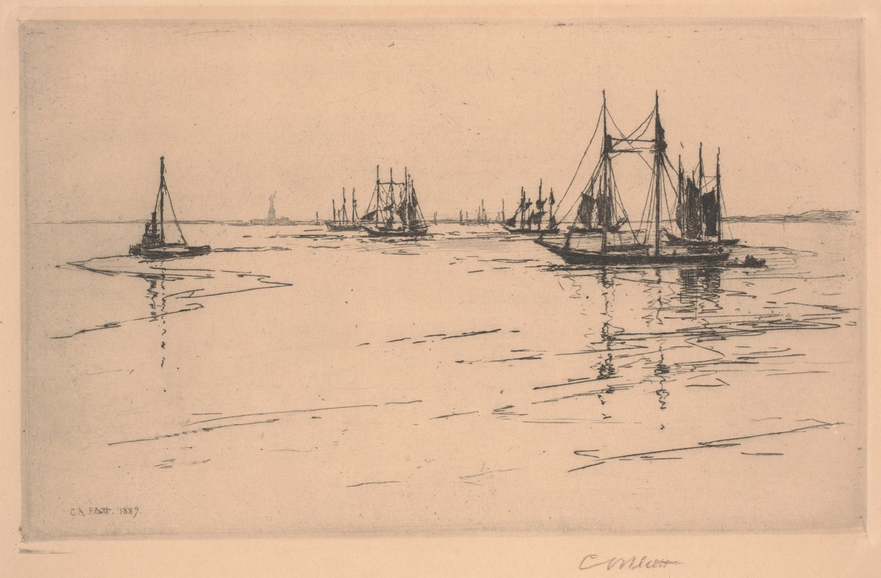 Karnemelk Kanaal door Charles Adams Platt