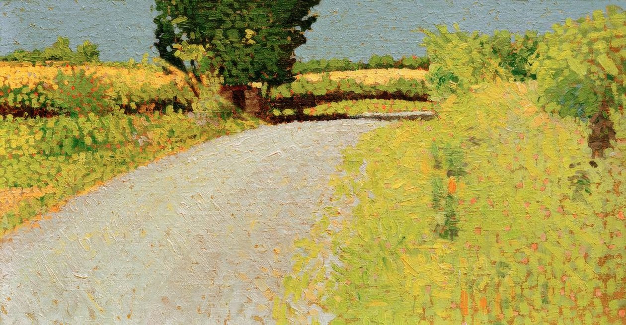 Pad op het platteland door Charles Angrand