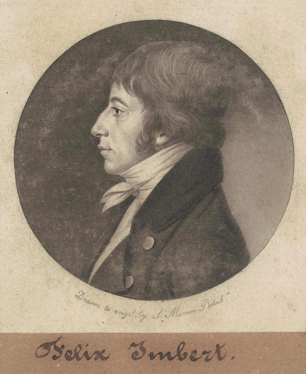 Felix Imbert door Charles B. J. Févret de Saint Mémin