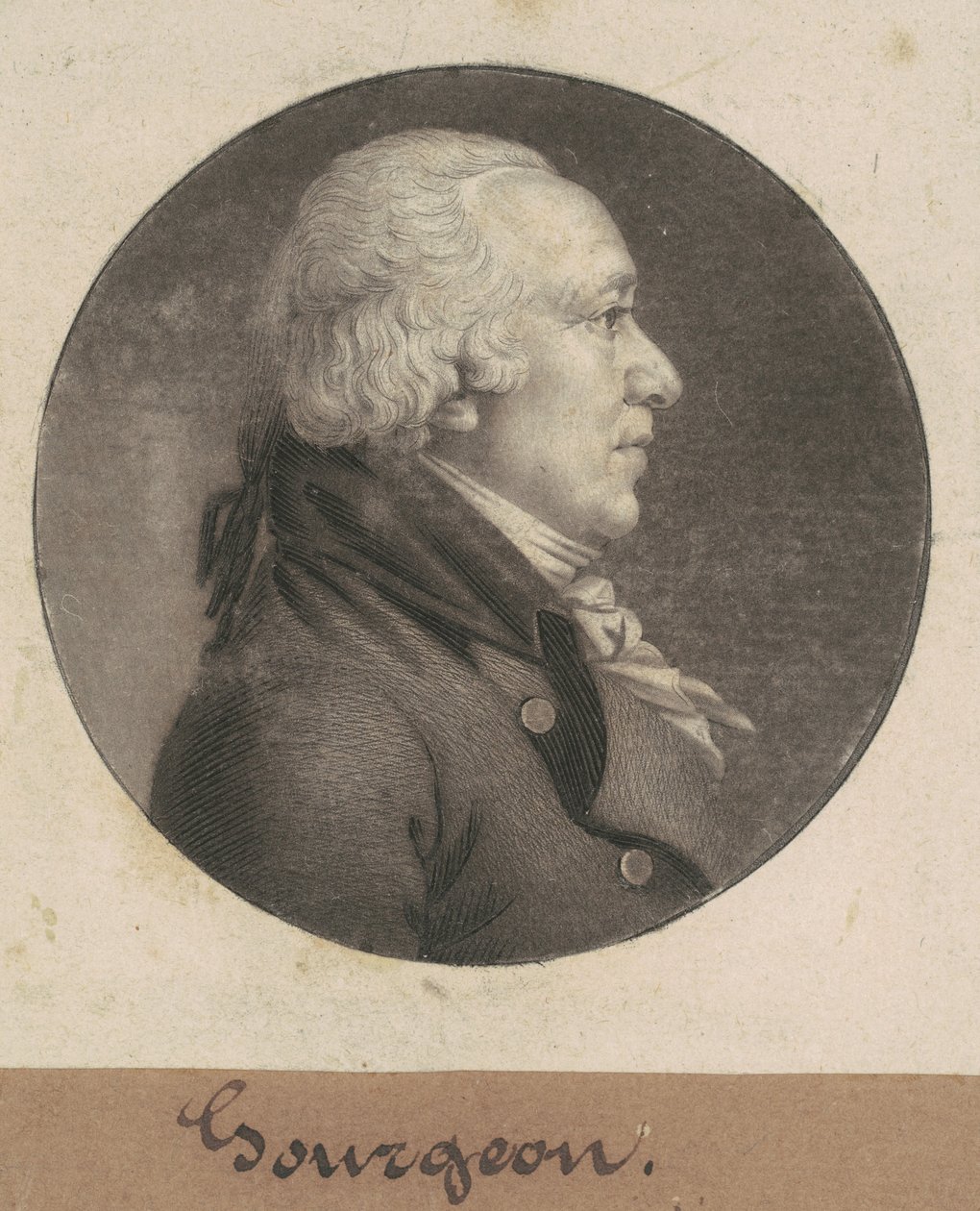 Gourgeon door Charles B. J. Févret de Saint Mémin