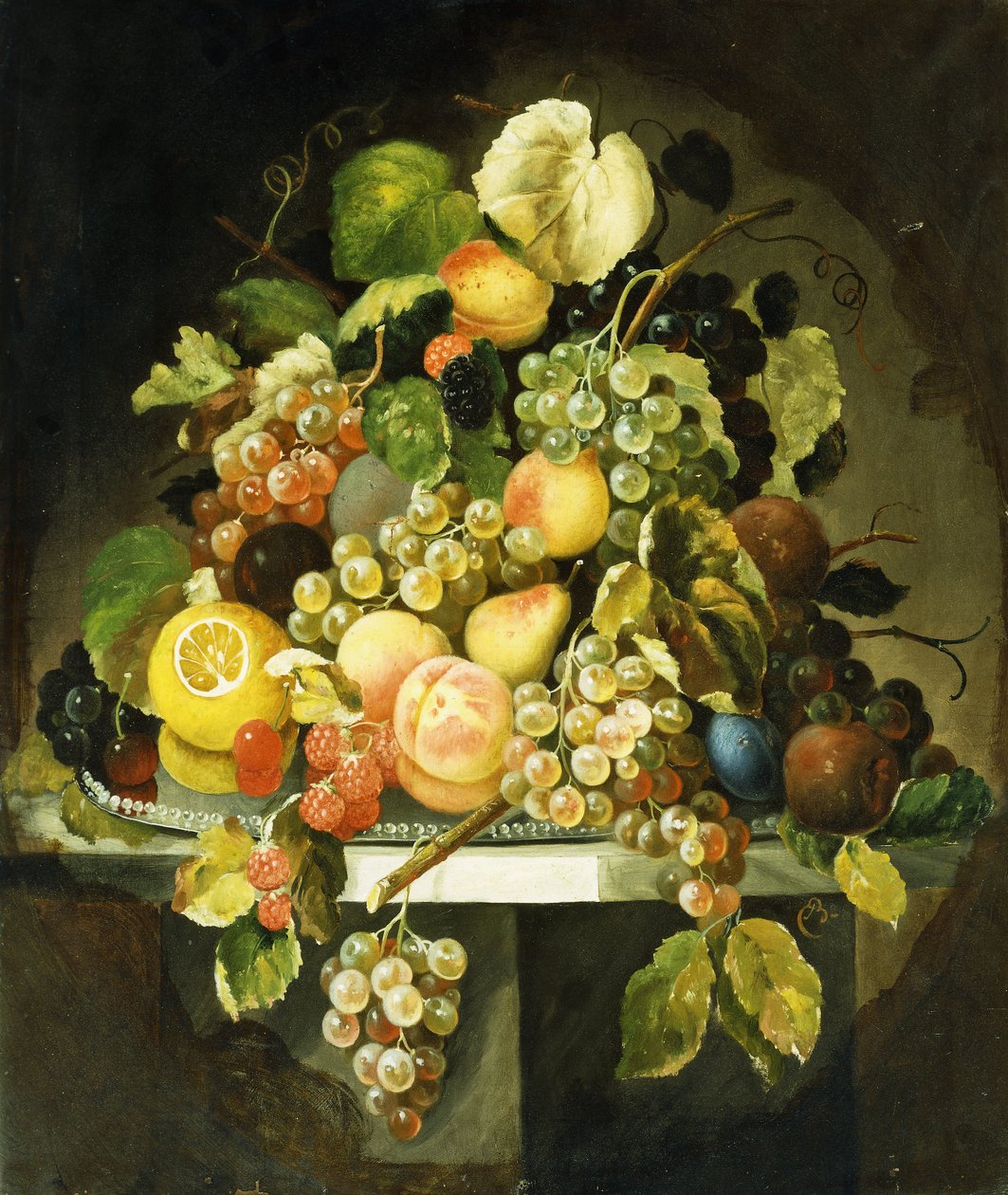 Stilleven met fruit door Charles Baum
