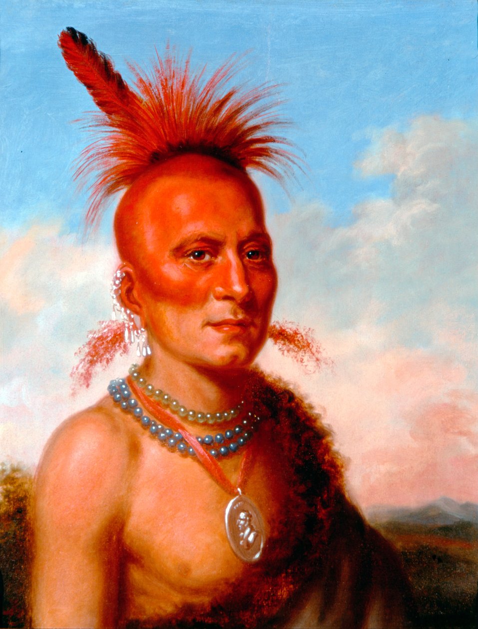 Sharitarish (goddeloos opperhoofd), Pawnee door Charles Bird King