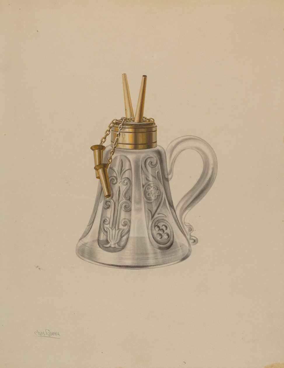 Lamp door Charles Caseau