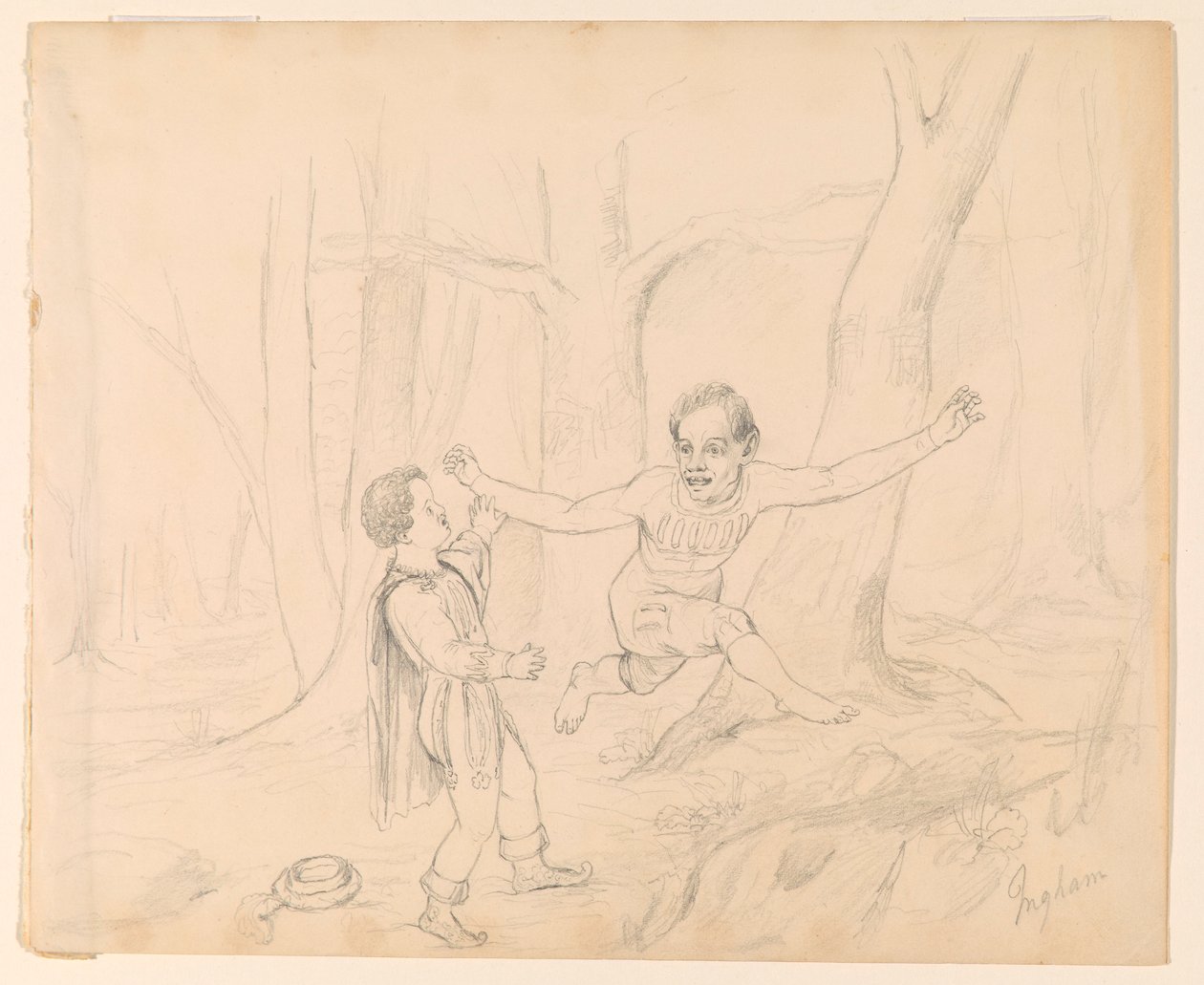 Scène uit Scott door Charles Cromwell Ingham