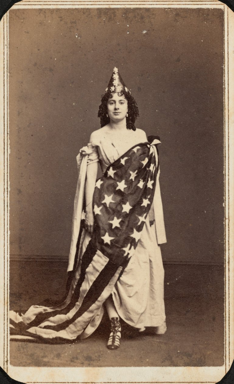 Isabelle "Belle" Freeman, ca. 1860 (foto) door Charles D. Fredricks