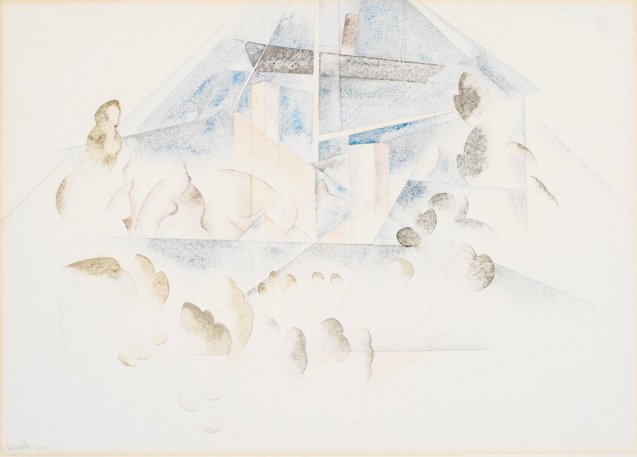 Bermuda, masten en gebladerte door Charles Demuth