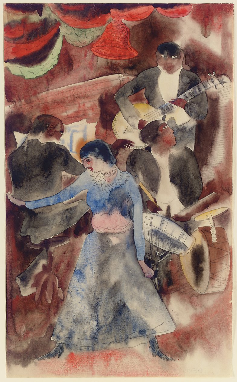 Zwarte danseres door Charles Demuth