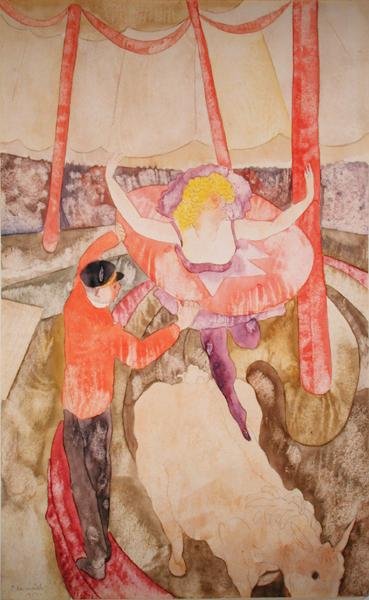Ruiter en assistent door Charles Demuth