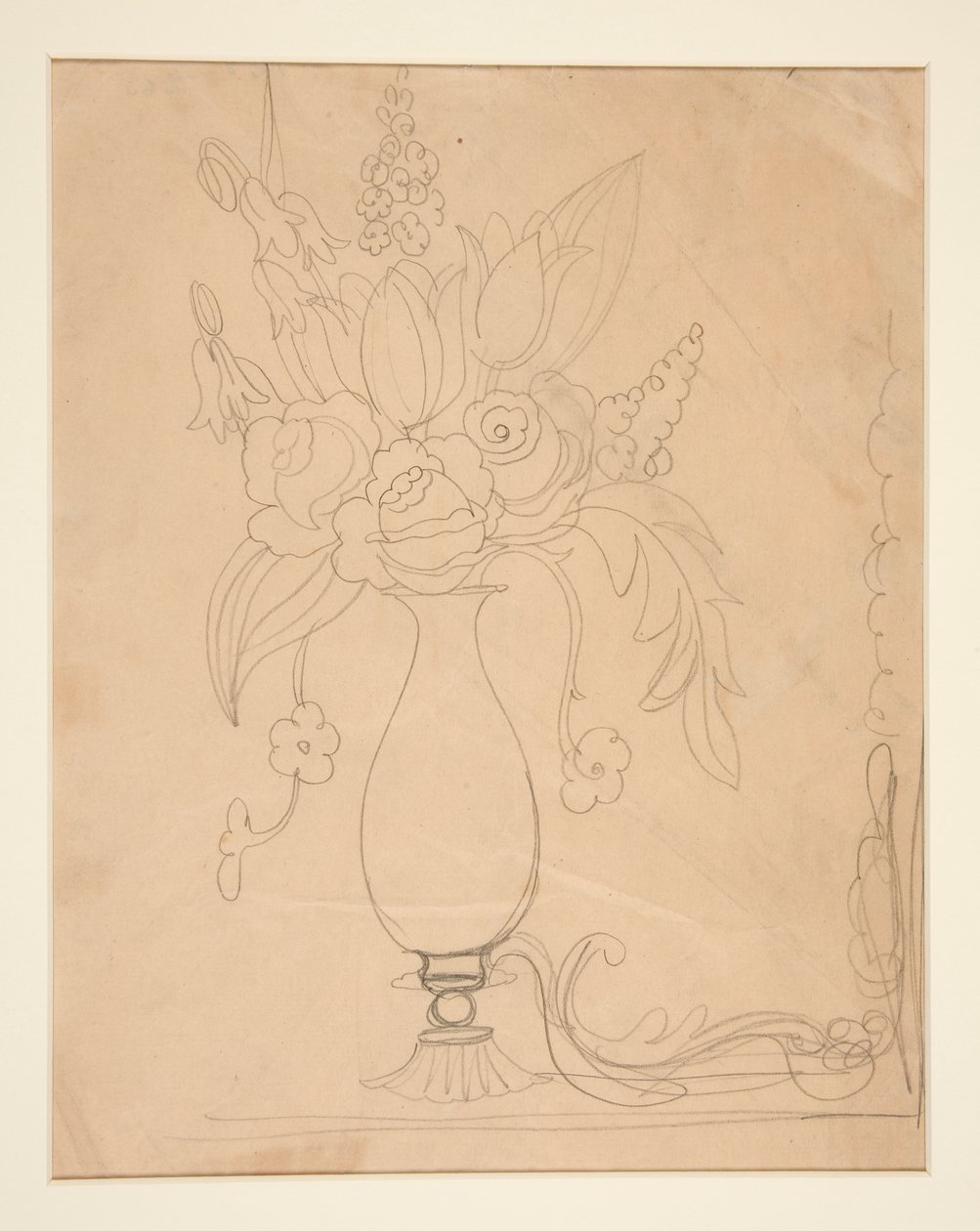 Vaas met bloemen door Charles Demuth