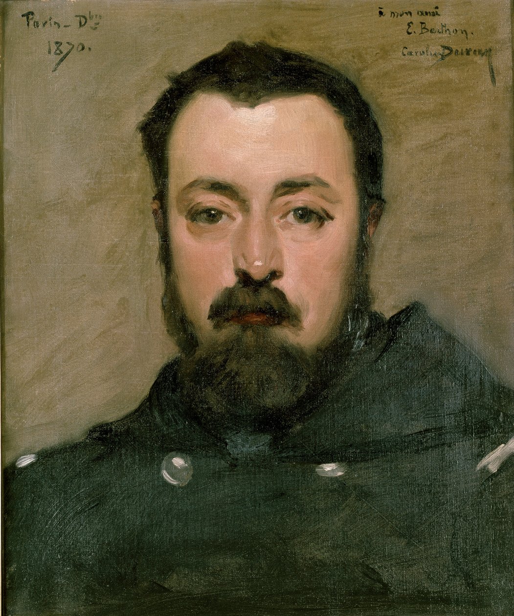 M. Berthon, 1870 door Charles Emile Auguste Carolus Duran
