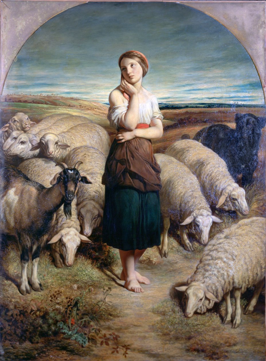 Sint Genevieve, ca. 1810-1880 door Charles Emile Callande de Champmartin