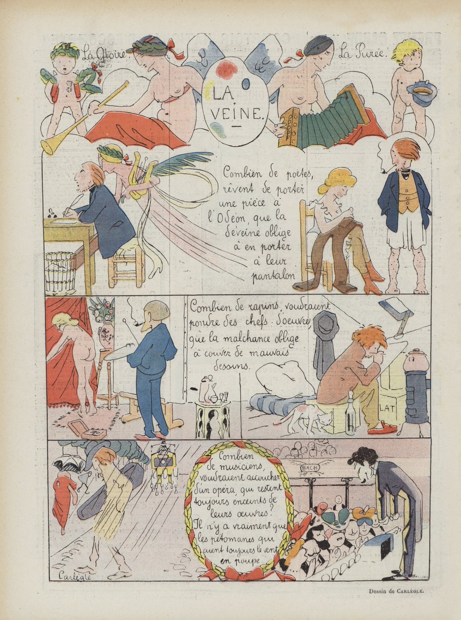 Illustratie voor Le Rire door Charles Emile Egli