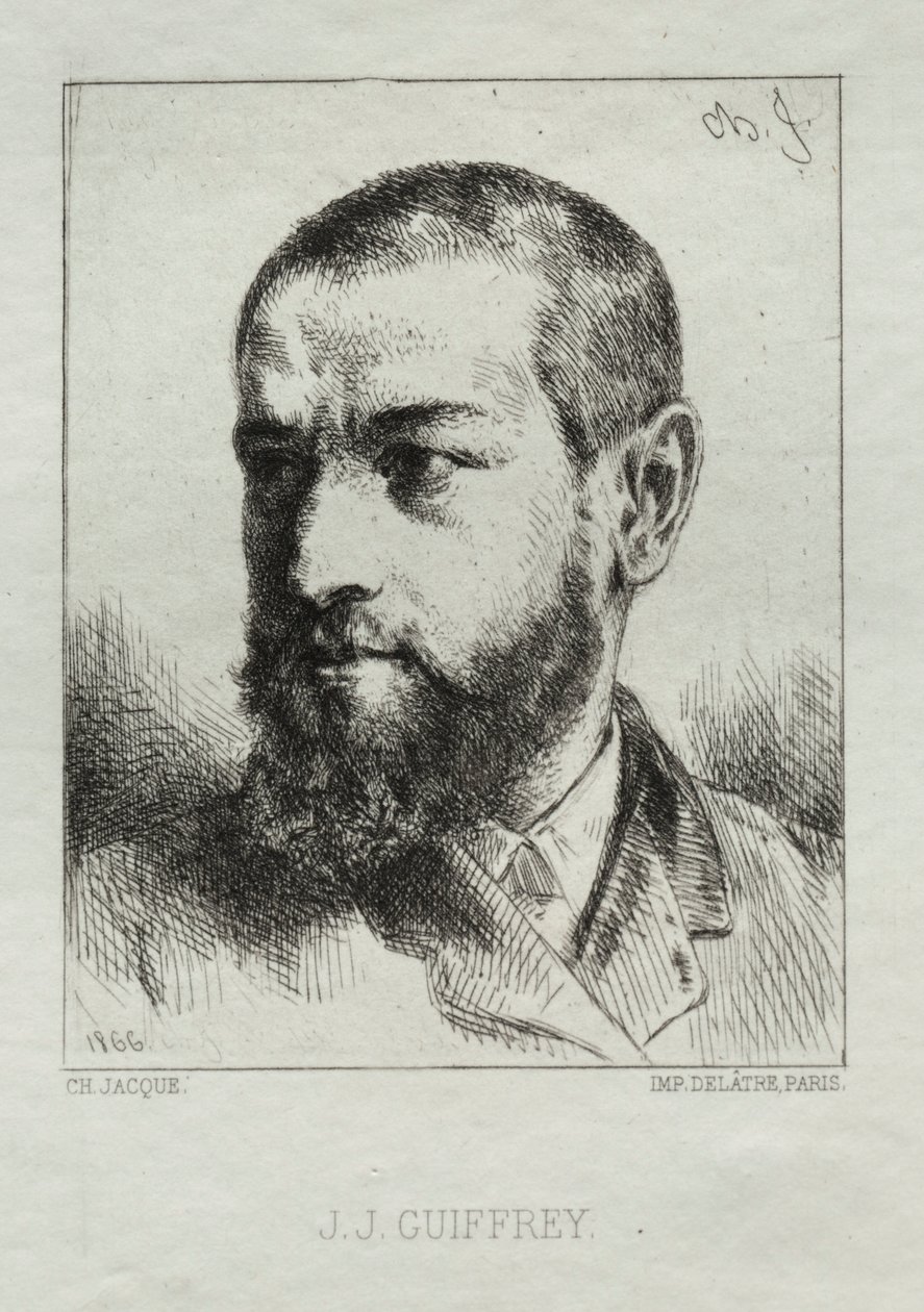 J. J. Guiffrey door Charles Emile Jacque