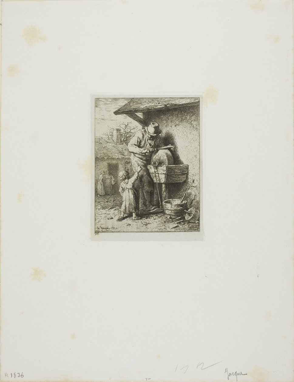 De Slijper door Charles Emile Jacque