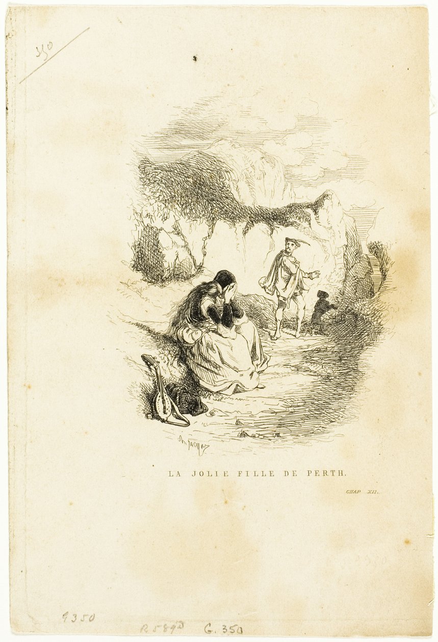Het Mooie Meisje van Perth door Charles Emile Jacque