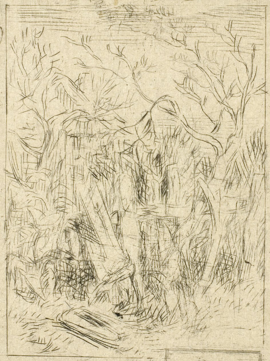Zonder Titel (Landschap) door Charles Emile Jacque