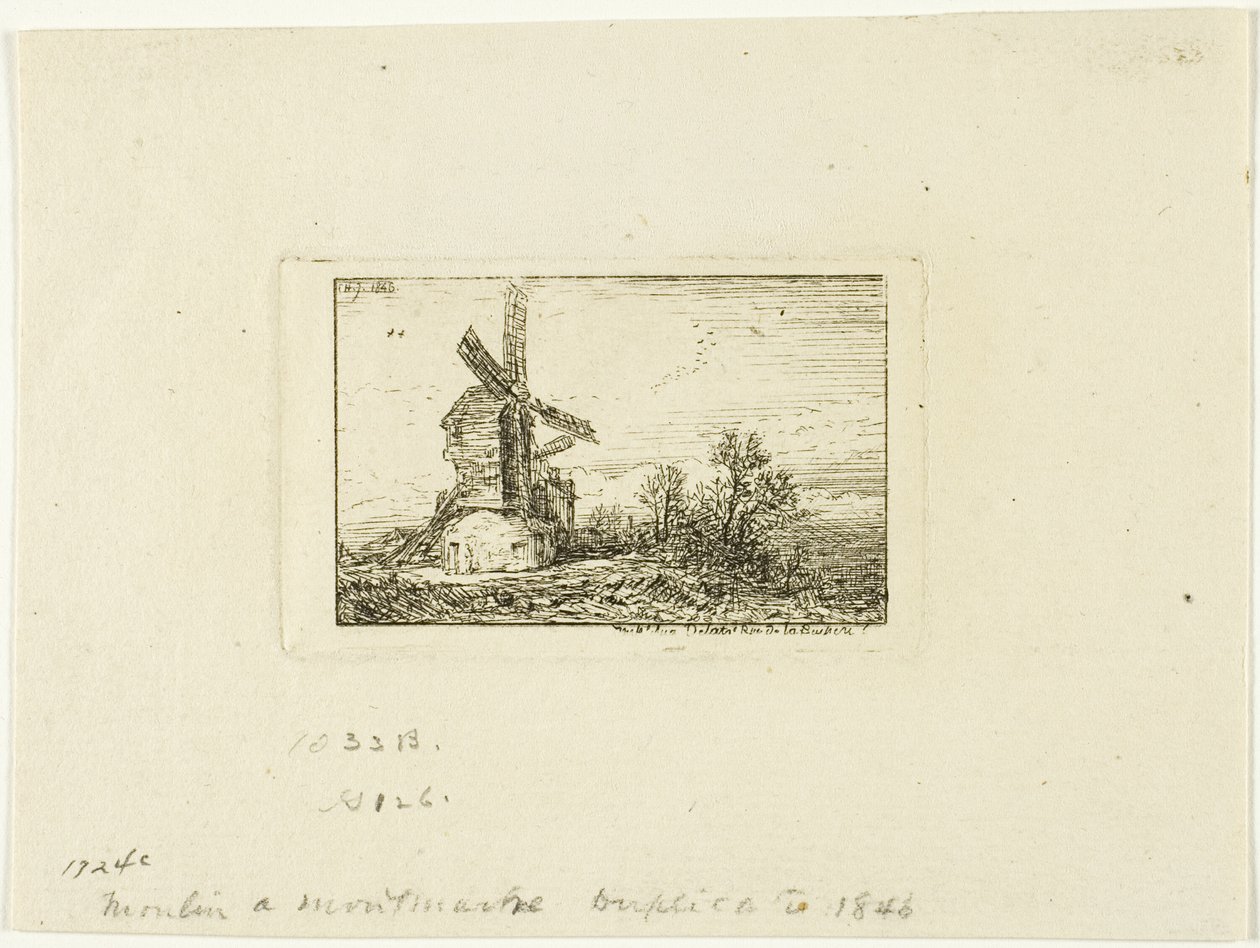 Molen door Charles Emile Jacque