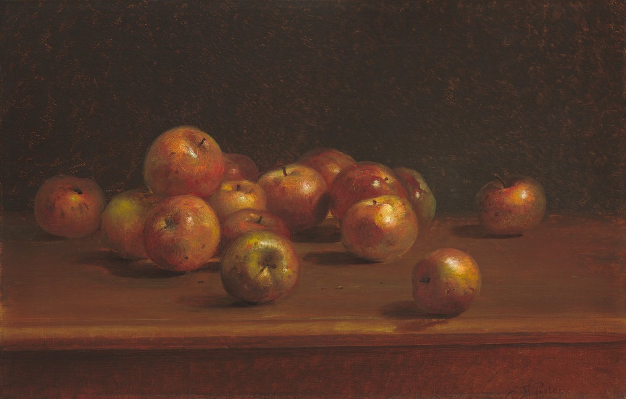 Stilleven met Appels, 1886 door Charles Ethan Porter