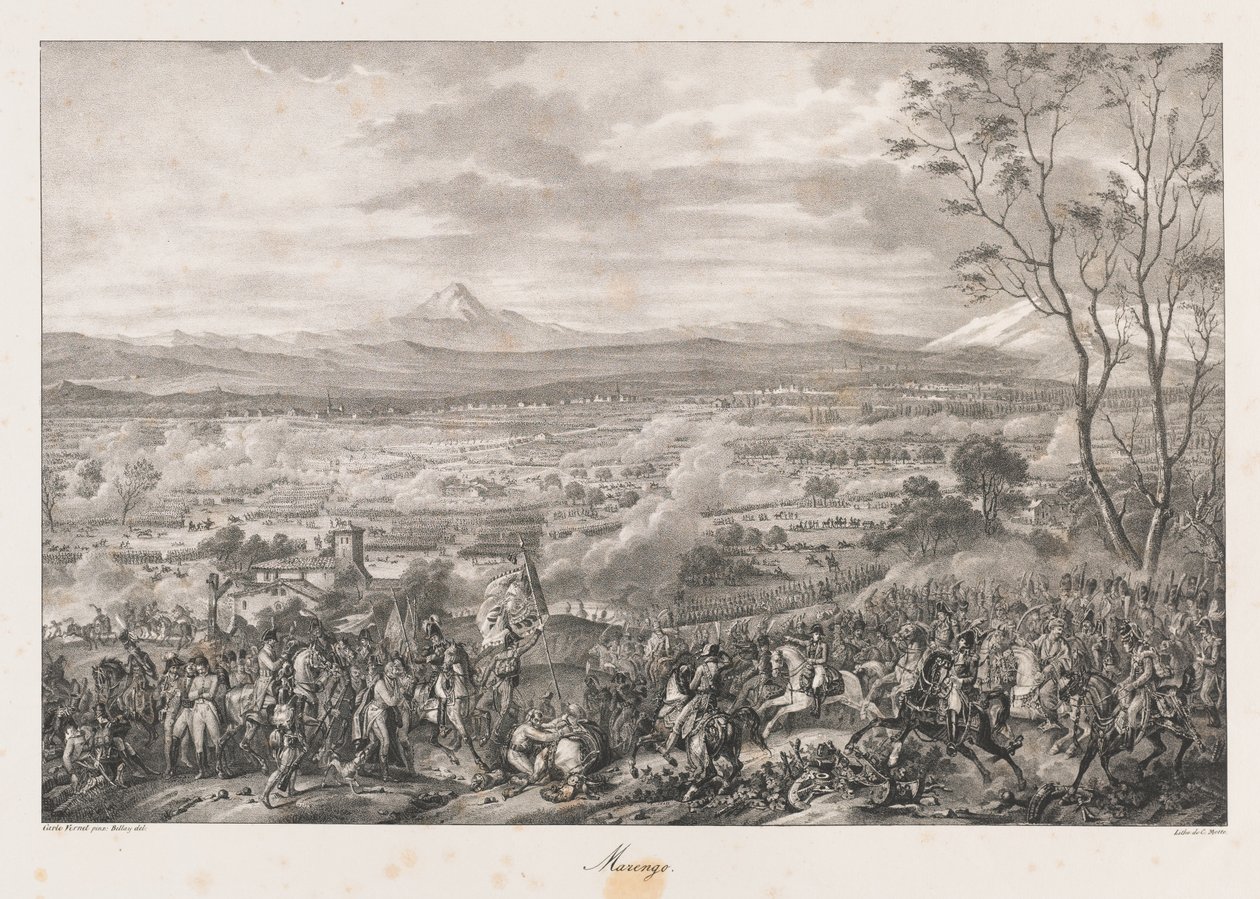 Maringo, begin 19e eeuw (litho) door Charles Etienne Pierre Motte
