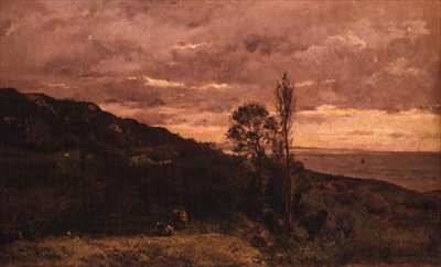 Landschap Bij Villerville door Charles Francois Daubigny