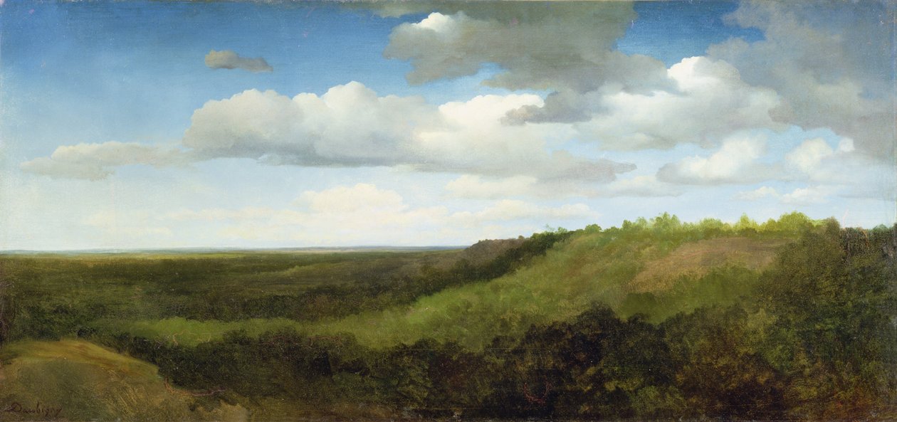 Landschap in de Romeinse Campagna, 1836 door Charles Francois Daubigny