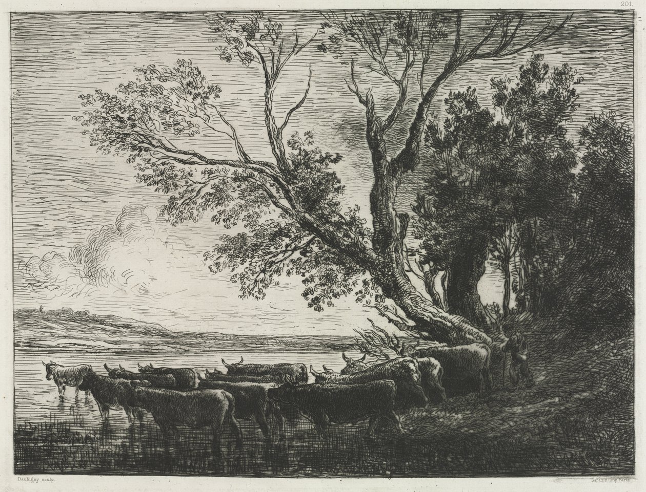 De Voorde door Charles Francois Daubigny