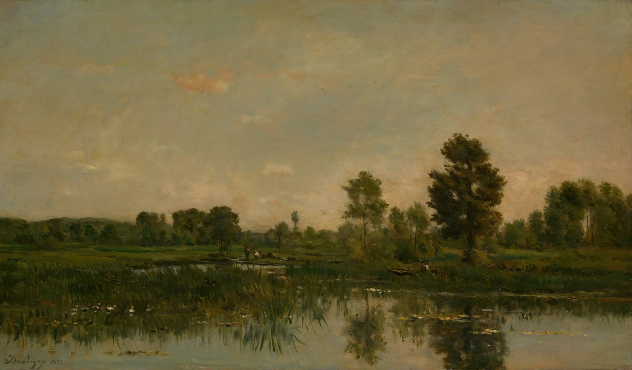 Het Moeras, 1871 door Charles Francois Daubigny