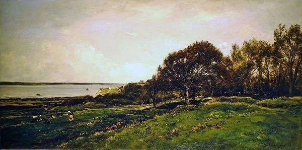 De Pre des Graves in Villerville door Charles Francois Daubigny