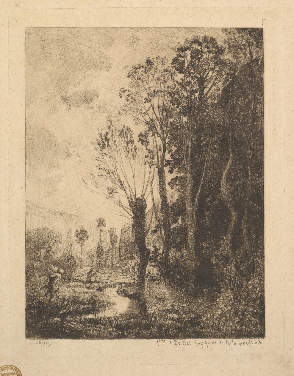 De sater door Charles Francois Daubigny