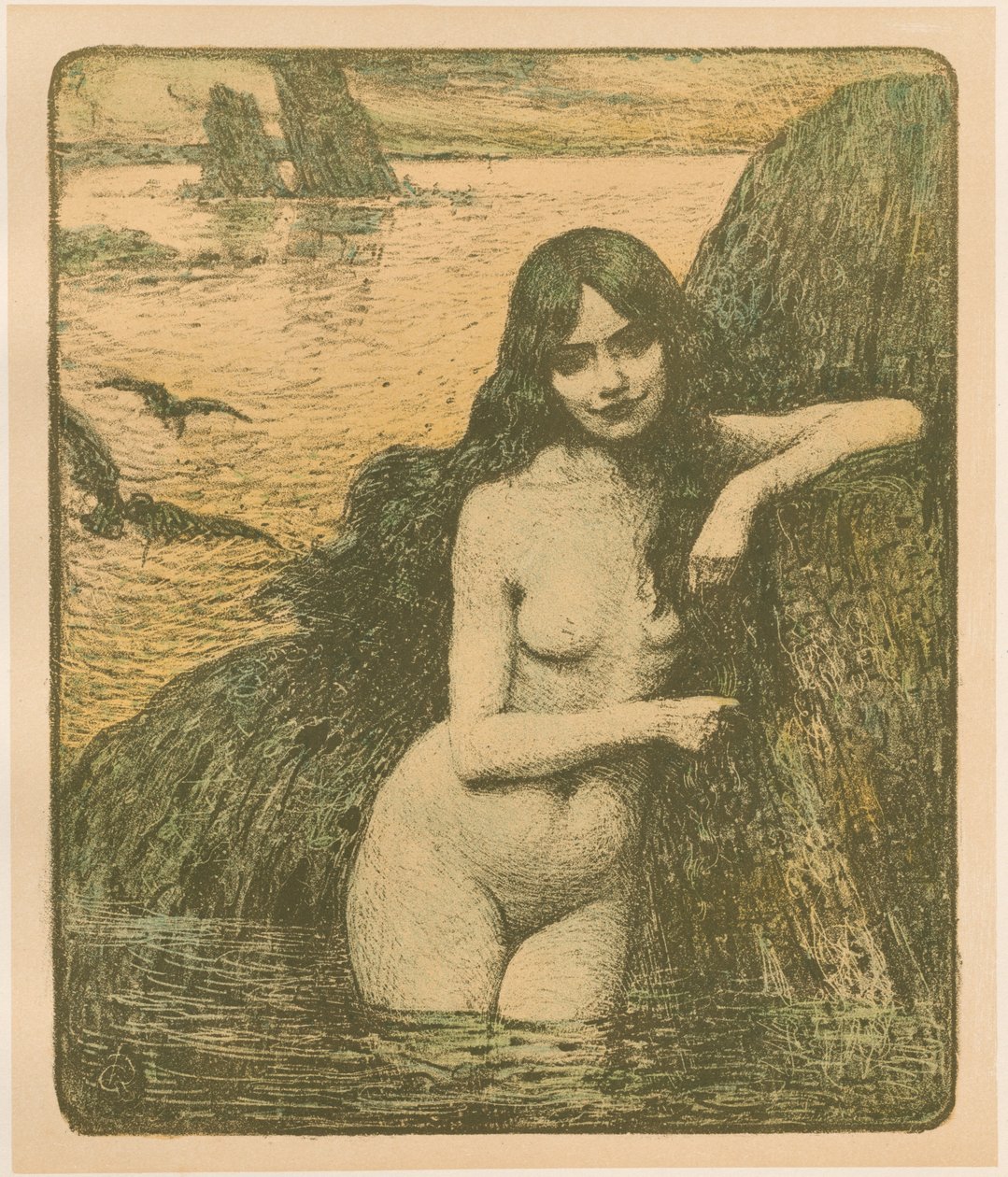 Sirène, 1896 door Charles Guerin