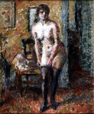Vrouw Kleedt Zich Aan door Charles Francois Prosper Guerin
