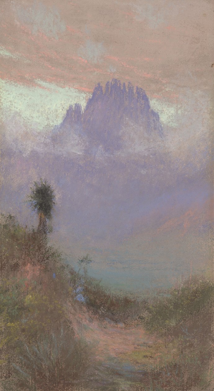 Zonder titel (berglandschap) door Charles Franklin  Reaugh