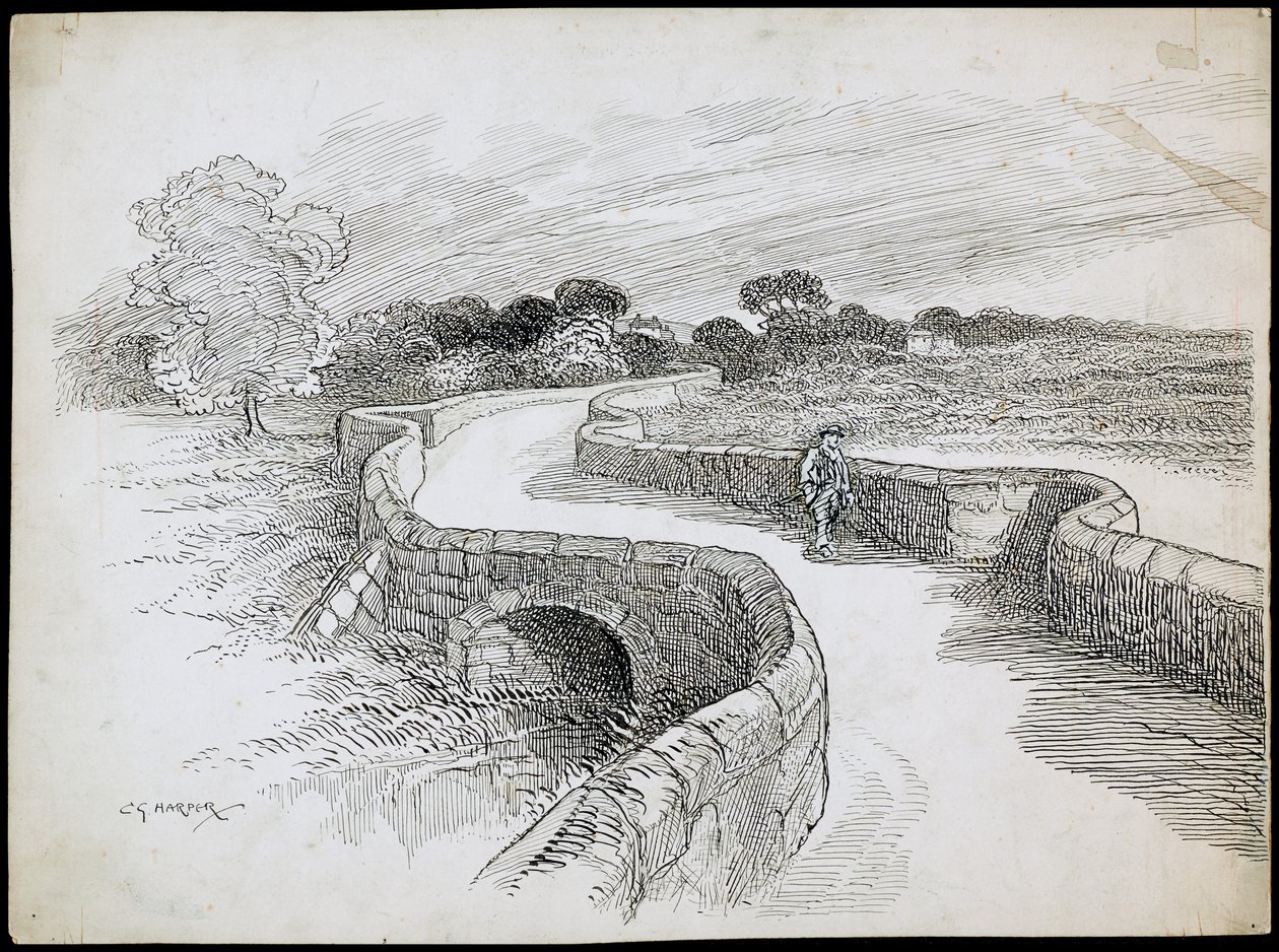 Swarkestone Brug, Derbyshire, 1892-1933 door Charles George Harper