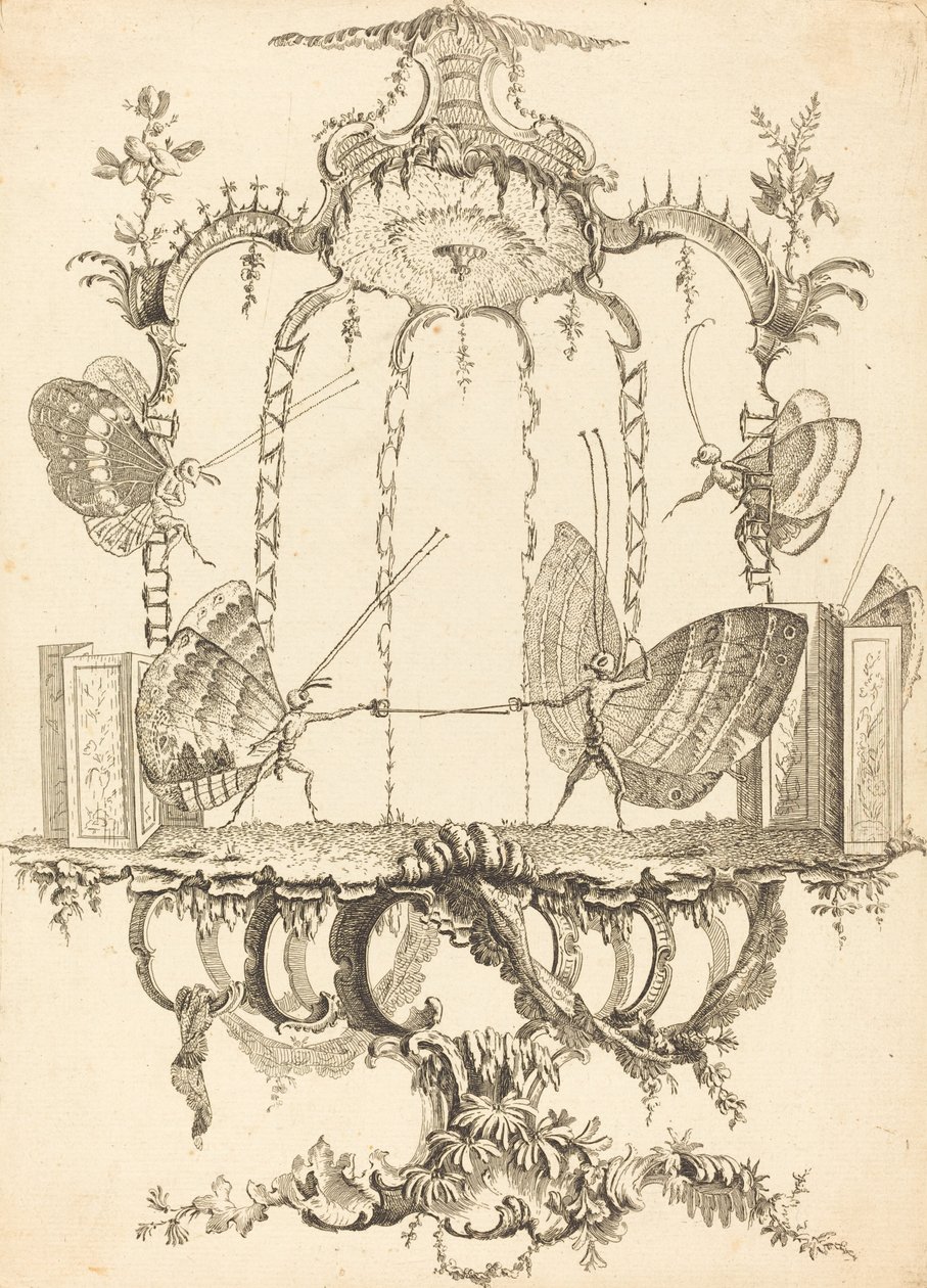 Het Duel door Charles Germain de Saint Aubin